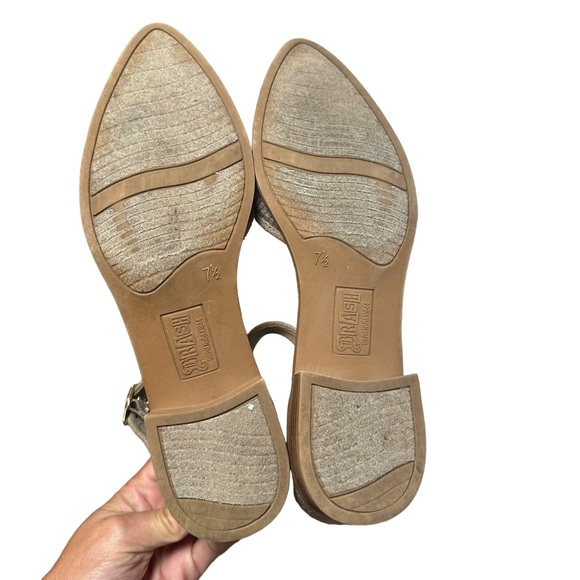 Brash Women's Mary Jane Flats Fabric Gray Pointed Toe Size 7.5 - Picture 7 of 7